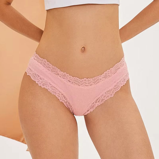 5 Peças Calcinha Básica tanga em renda