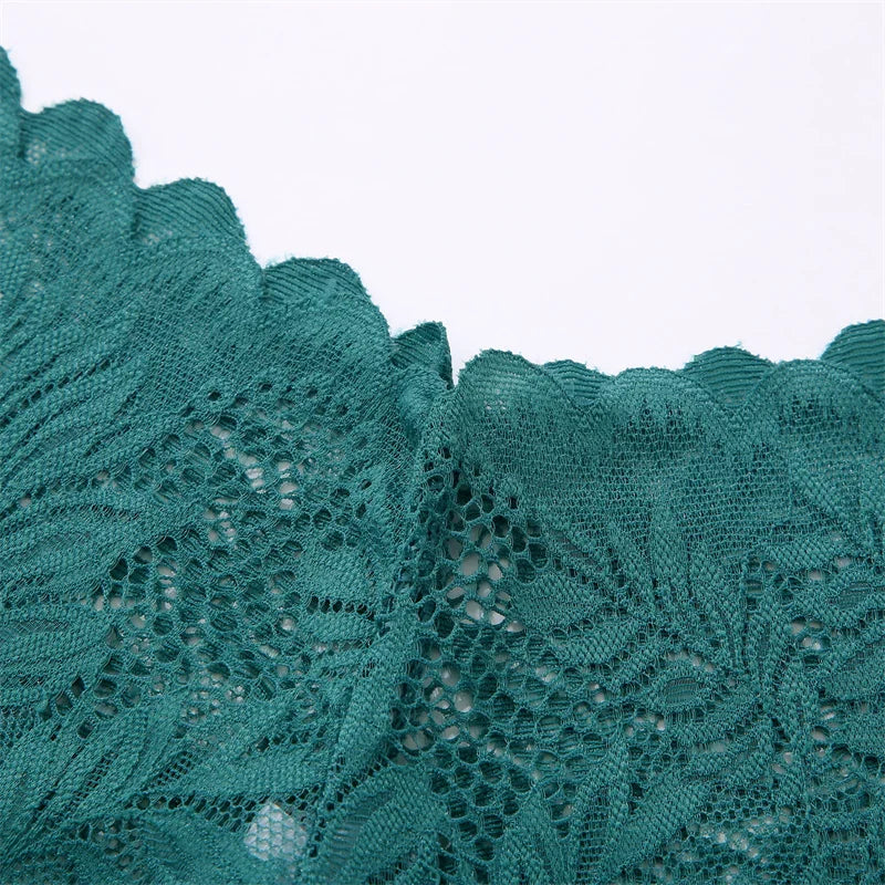 3 peças Calcinha caleçon em renda