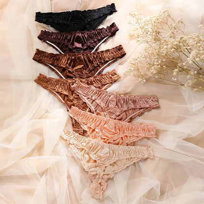 Calcinha Fio dental Cavada Cetim