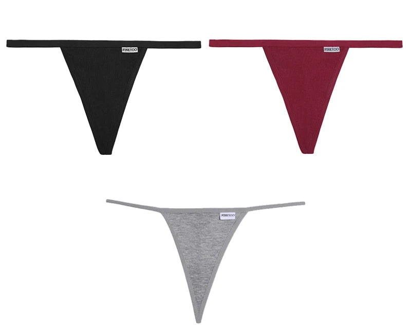 3Peças Calcinha String Fio dental segredo