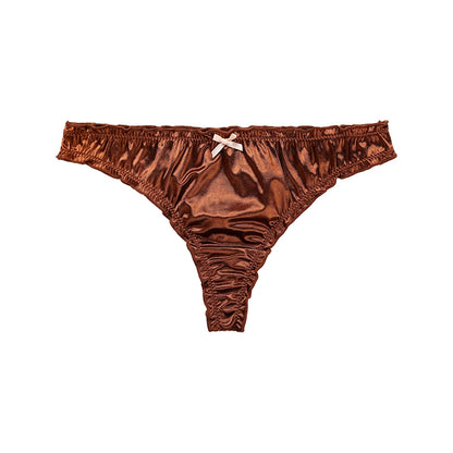 Calcinha Fio dental Cavada Cetim