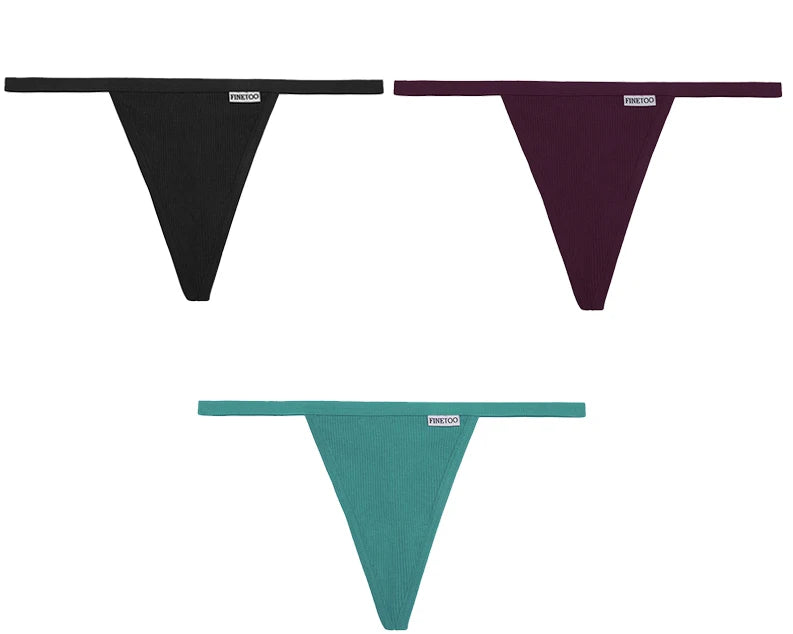 3Peças Calcinha String Fio dental segredo