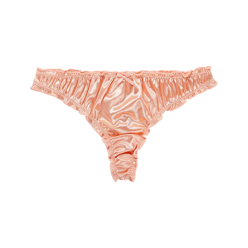 Calcinha Fio dental Cavada Cetim