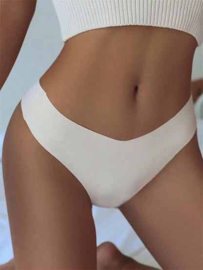 3peças Calcinha Básica sem costura fio dental.