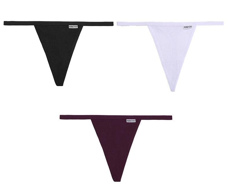 3Peças Calcinha String Fio dental segredo