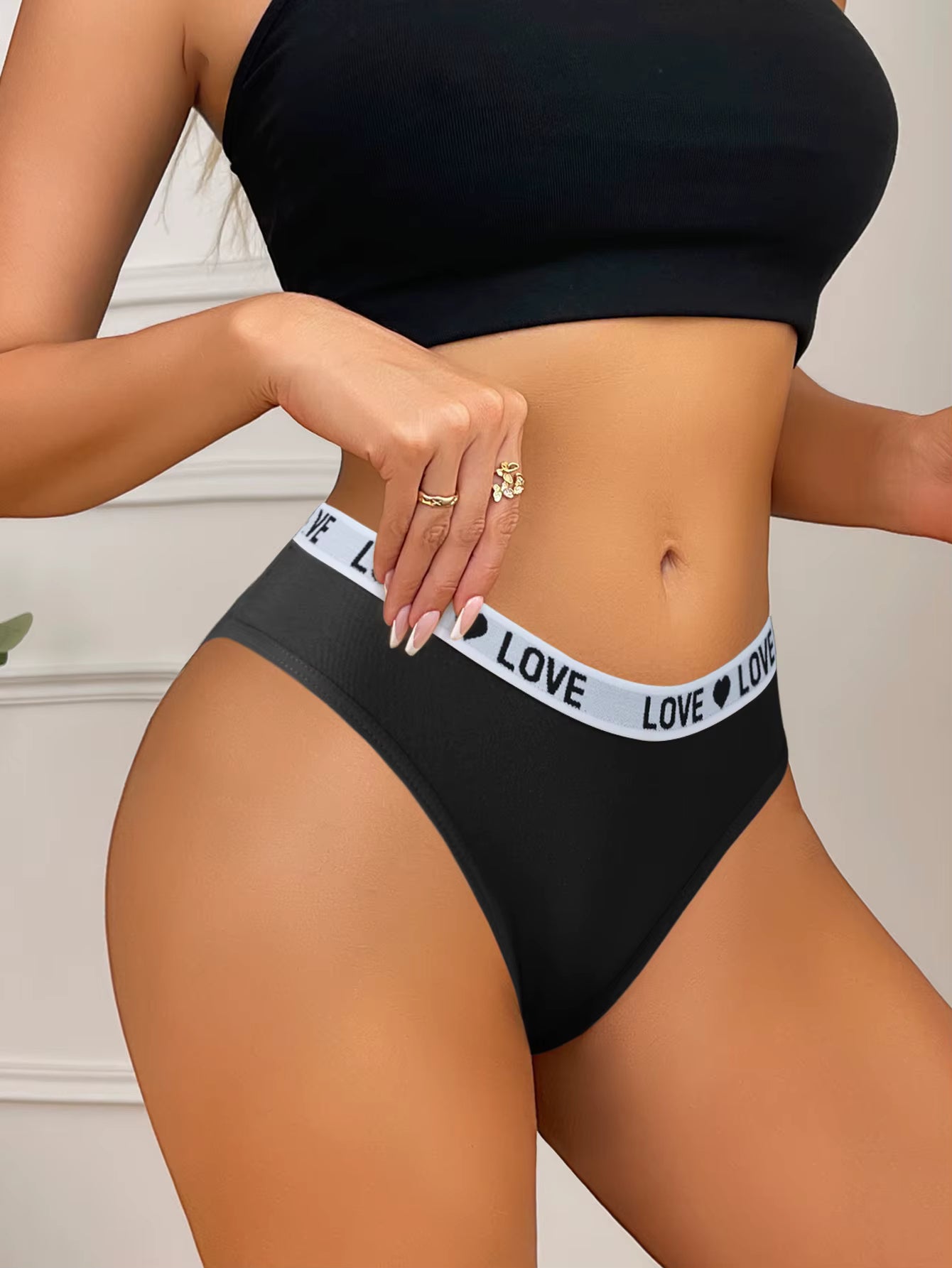 7Peças Calcinha Básica Hot pant