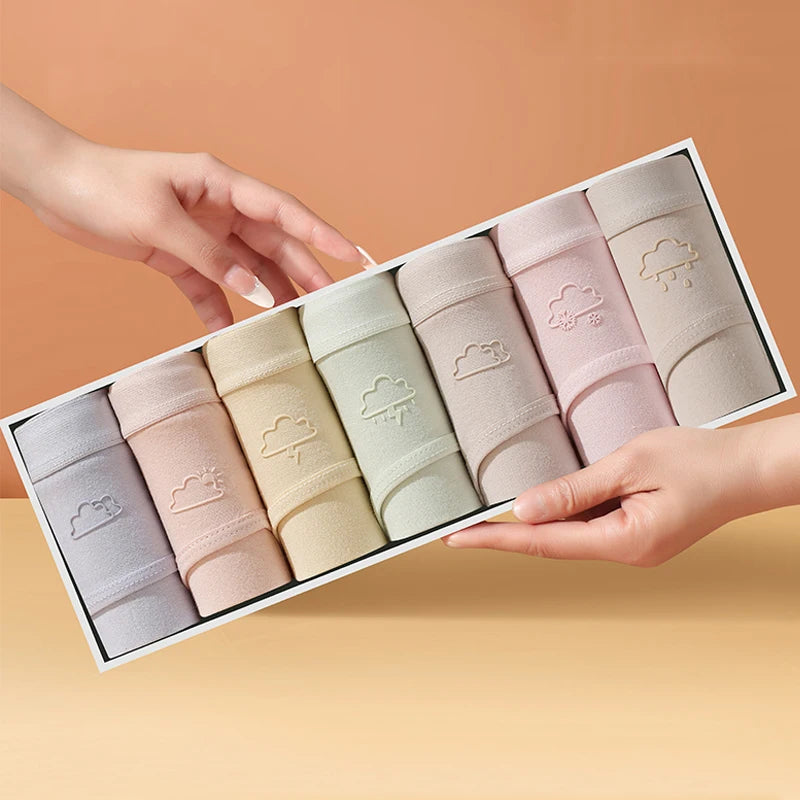 7Peças Calcinha Básica antibacteriana