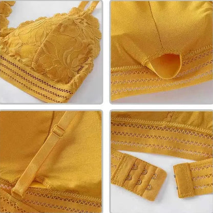 Sutiã Triângular com Bojo bordado.