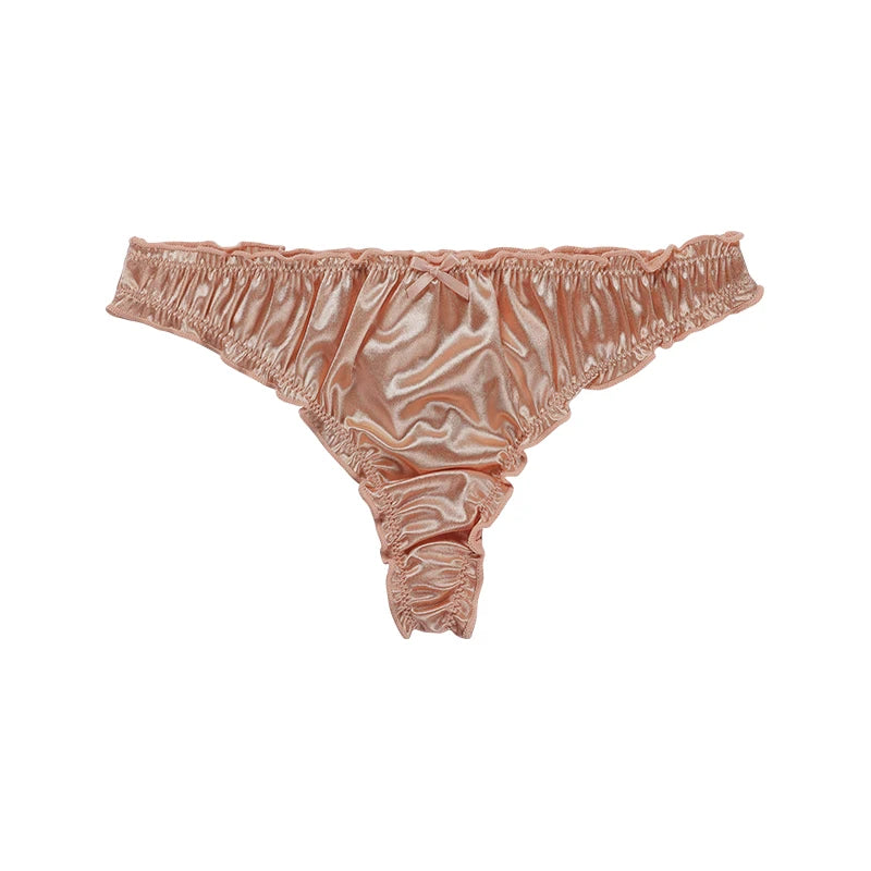 Calcinha Fio dental Cavada Cetim