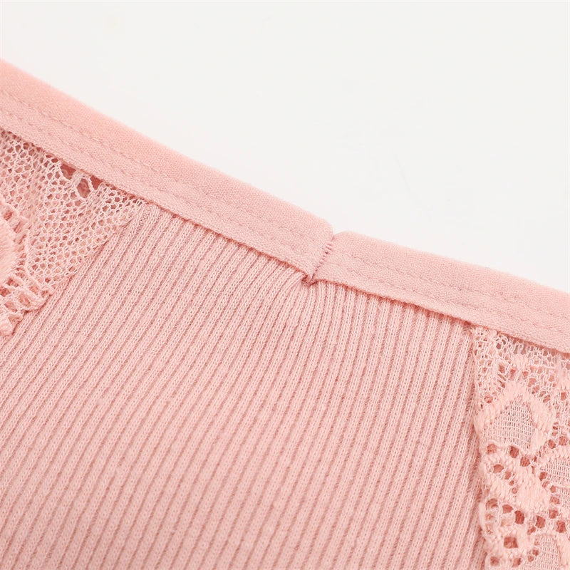 3Peças Calcinha Fio dental renda Lateral