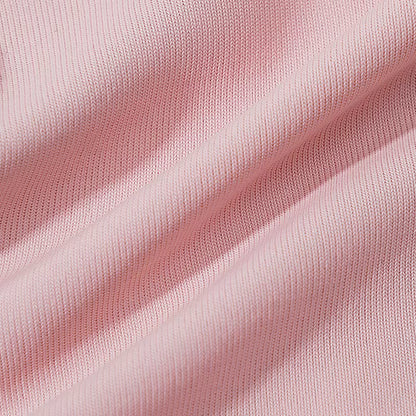 Tecido rosa claro com textura canelada Lunmiere, detalhe de material macio e elegante