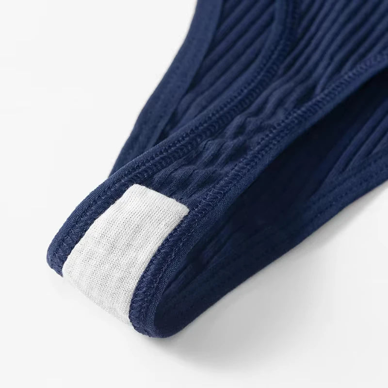 10 Peças Calcinha Fio dental básica canelada