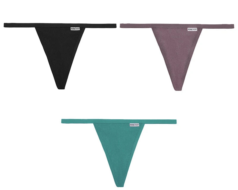 3Peças Calcinha String Fio dental segredo