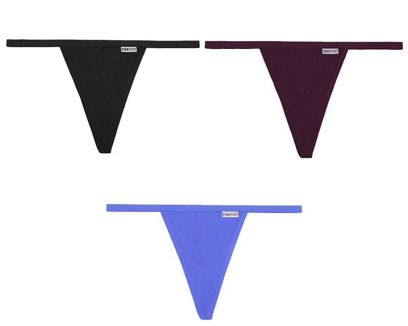 3Peças Calcinha String Fio dental segredo