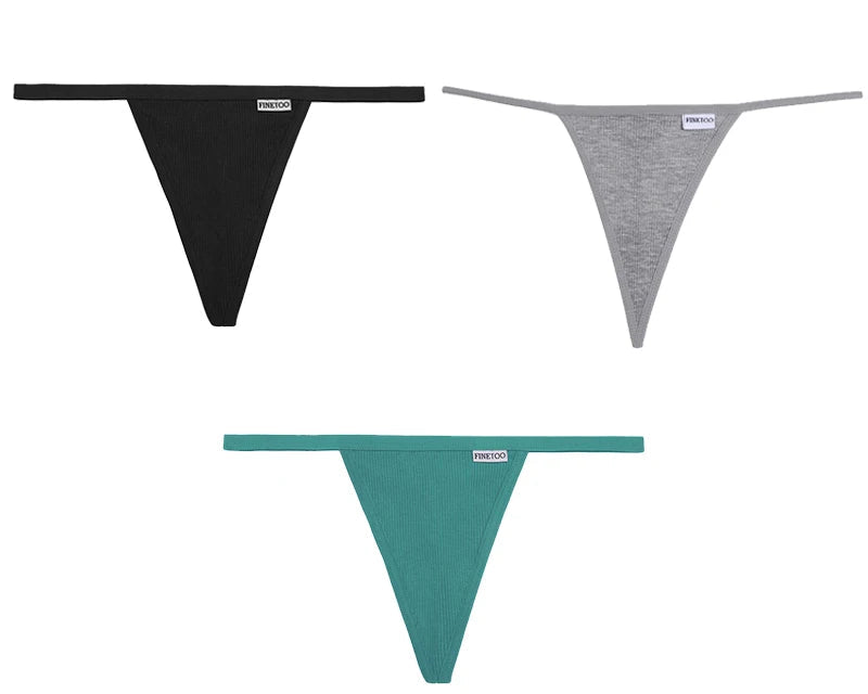 3Peças Calcinha String Fio dental segredo