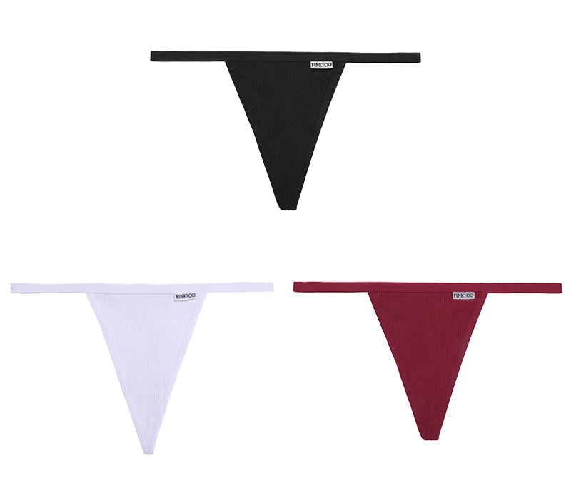 3Peças Calcinha String Fio dental segredo