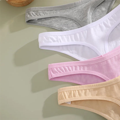 4Peças Calcinha Fio dental Básica