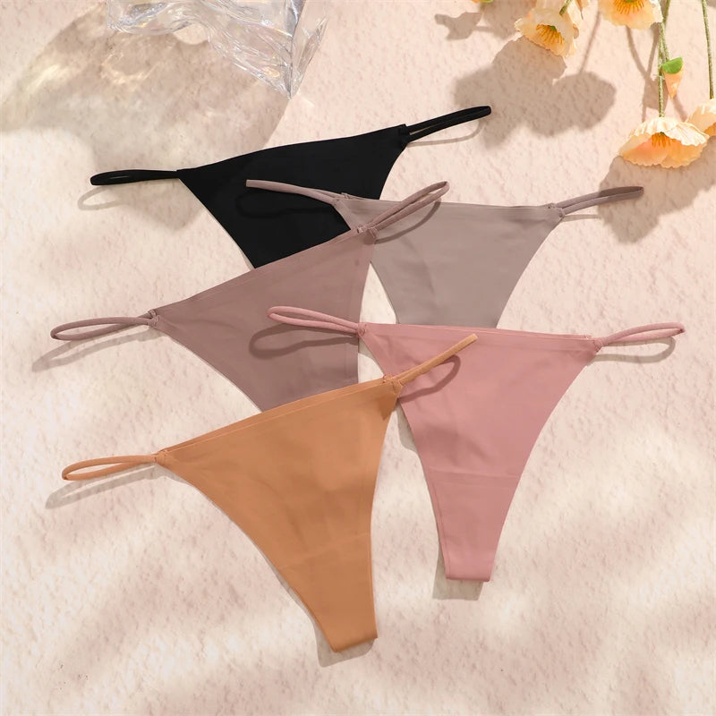 3 peças Calcinha string Fio dental