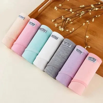 7 peças Calcinha básica Tecido Respirável.